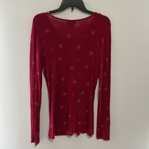 BANANA Republic Long Sleeve V Neck Top Size Medium - Picture 5 of 8